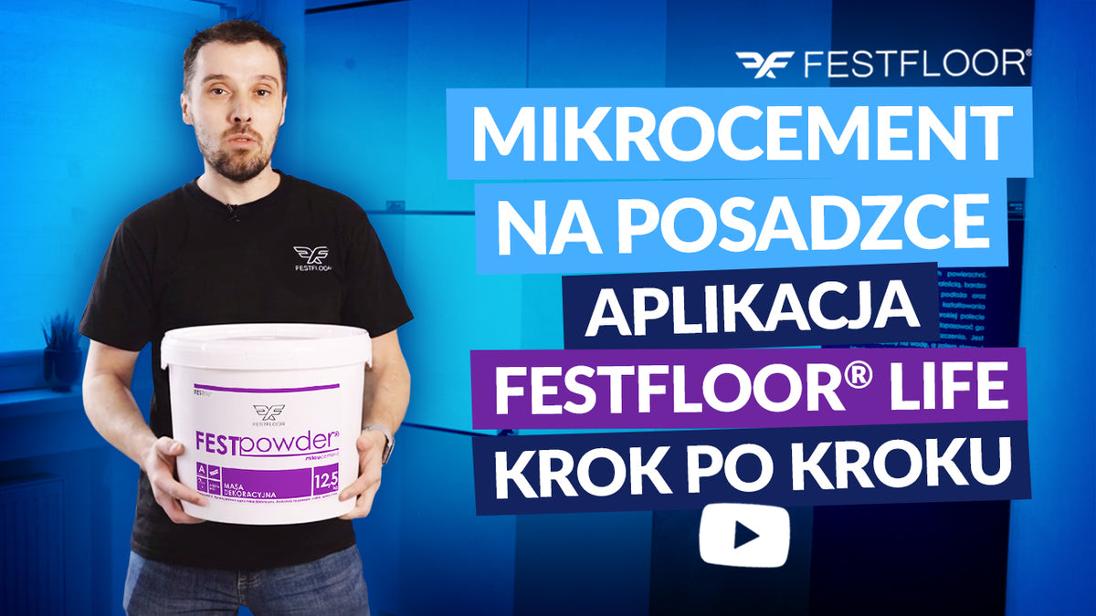 Podlaha z betonové stěrky krok za krokem. Jak aplikovat betonovou stěrku Festfloor Life
