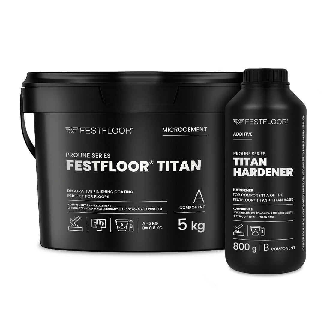 Sada betonové stěrky na podlahu a obklady do koupelny FESTFLOOR TITAN - 5m²