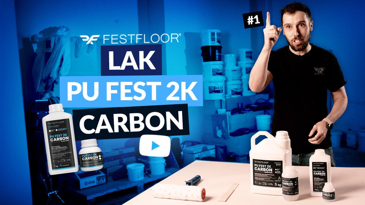 Jaký lak na betonovou stěrku? PU FEST 2K CARBON – vlastnosti, míchání, aplikace