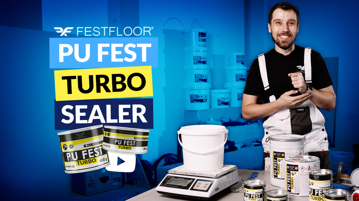 PU FEST TURBO – lak na betonovou stěrku. Jak aplikovat lak na podlahy?